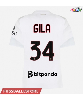 Günstige AC Milan Mario Gila #34 Auswärtstrikot Damen 2026-27 Kurzarm